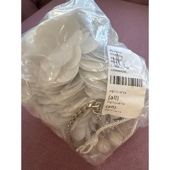 PatBO x REVOLVE x Nannacay Alyssa Bag in White New Womens Clutch Evening - Picture 10 of 12